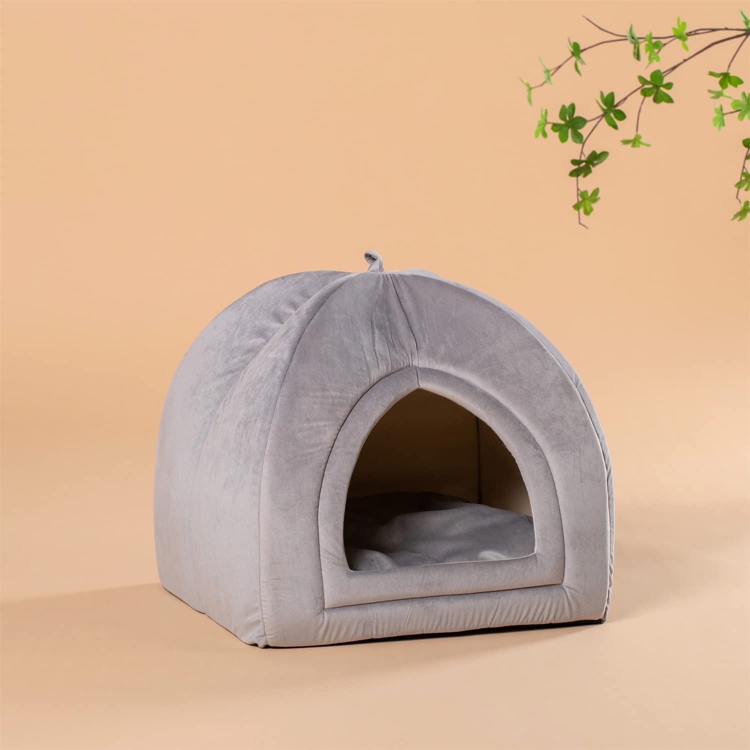 Kasentex Cat Bed, Lovely Tent with Removable Washable Pillow Cushion Kasentex