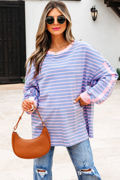 Eliza Stripe Oversize Casual Top