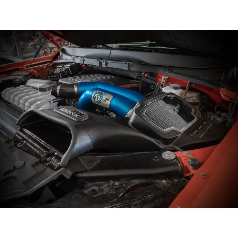 aFe 21-22 Ford F-150 Raptor V6-3.5L(tt) Momentum XP Cold Air Intake System Blue w/ Pro Dry S Filter NP Motorsports