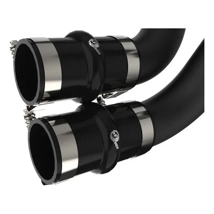 aFe BladeRunner 21-22 Ford F-150 Ecoboost V6-3.5L(tt) Aluminum Hot and Cold Charge Pipe Kit Black NP Motorsports