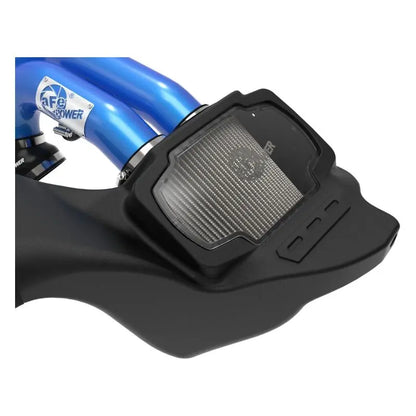 aFe 21-22 Ford F-150 Raptor V6-3.5L(tt) Momentum XP Cold Air Intake System Blue w/ Pro Dry S Filter NP Motorsports