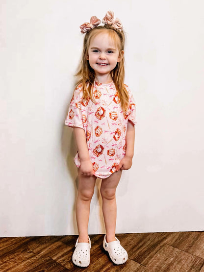 Ribbed baseball glove & bows bubble - Get it from Bo