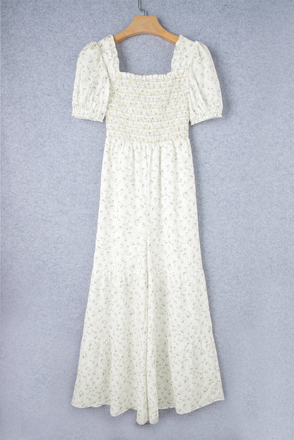 Ella Short Puff Sleeve Jumpsuit