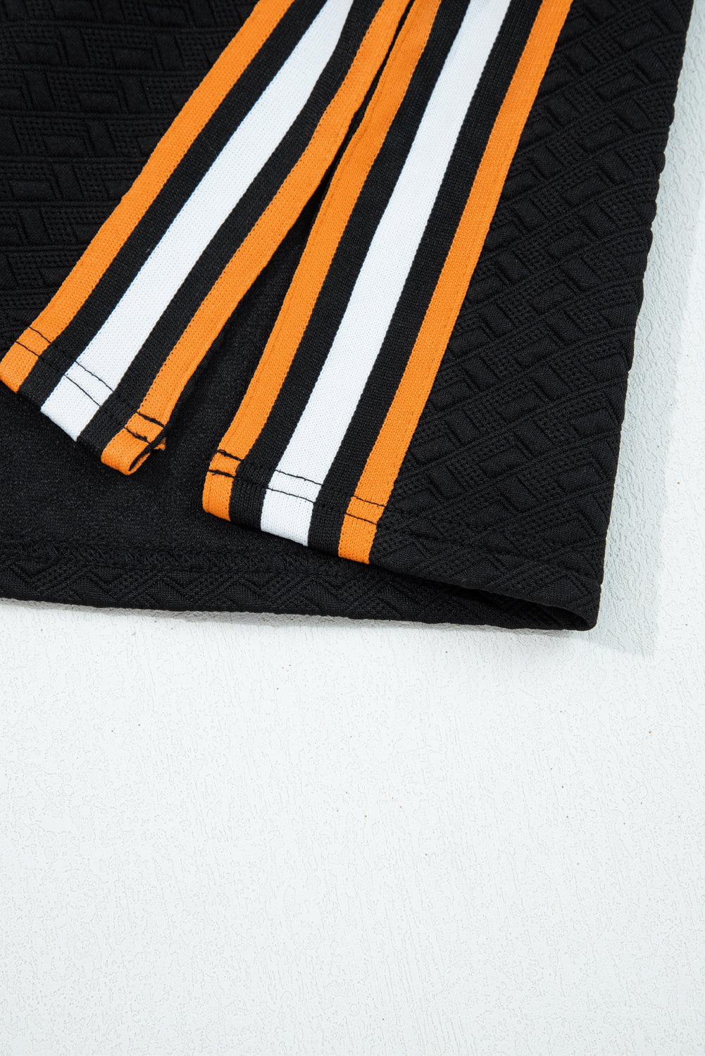 Keziah Patchwork Polo Collar Pullover