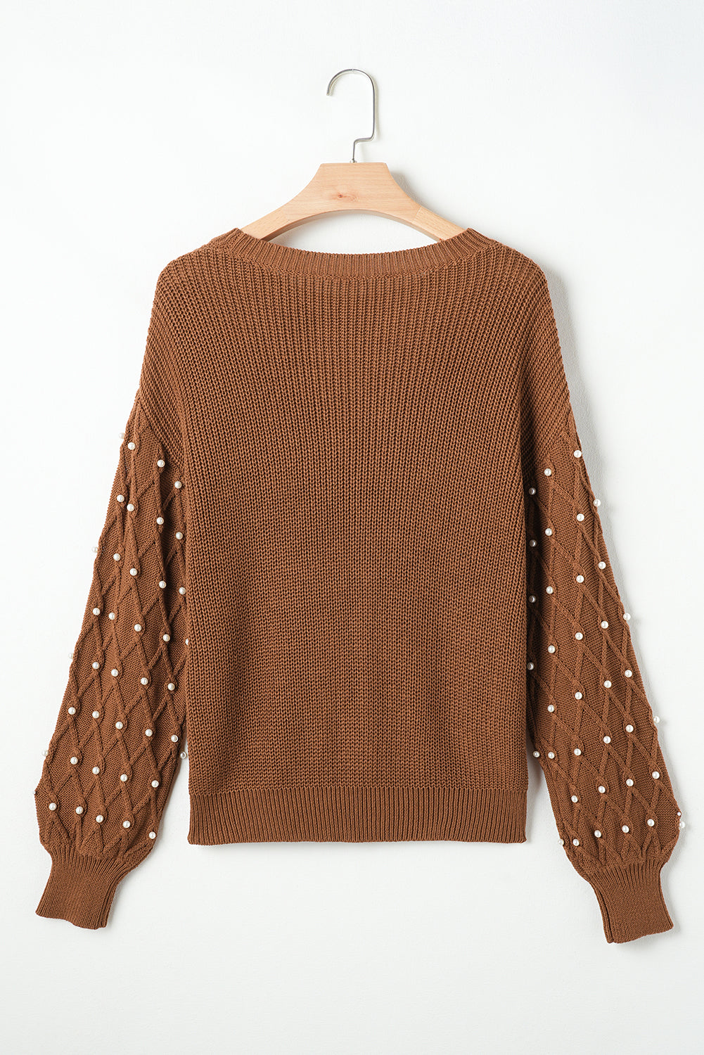 Evelyn Beaded Drop Shoulder Sweater
