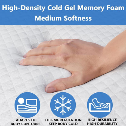 Fullsize Cooling Gel Memory Foam Sleeper Sofa Mattress