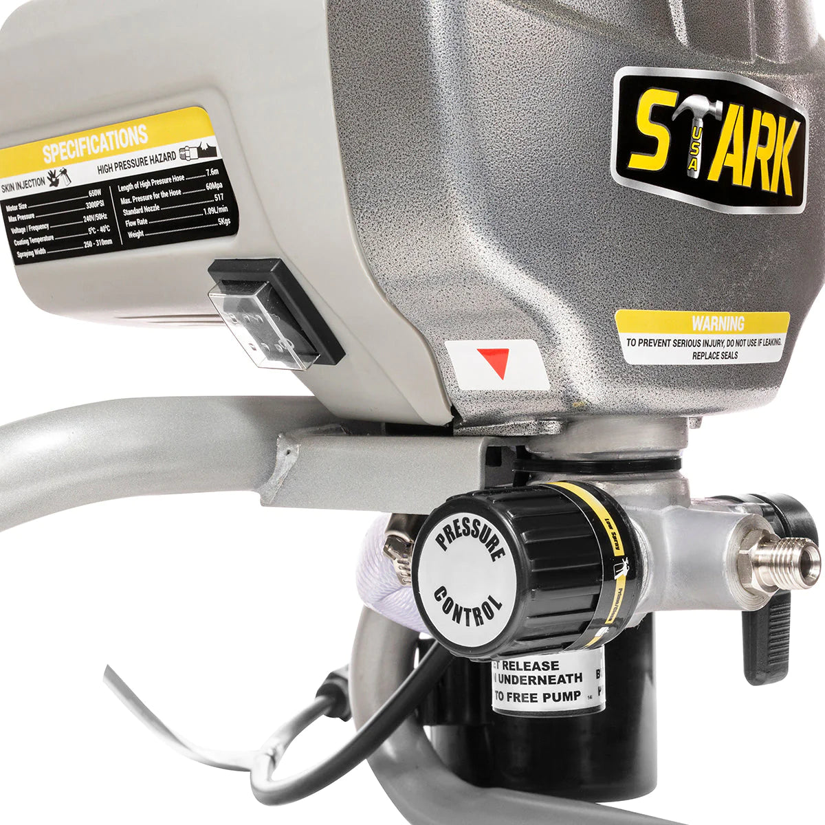 Stark USA High Pressure 650W Airless Paint Spray Gun Adjustable Sprayer Machine