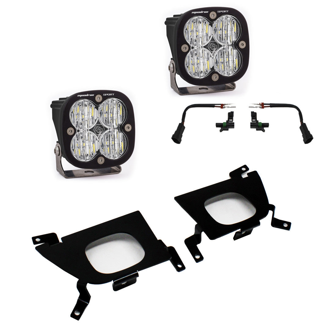 Baja Designs Squadron Sport Fog Pocket Light Kit | 19-22 Silverado 1500 / 20-22 2500HD/3500HD - Get it from Bo