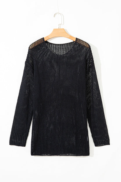 Hadley Crochet Hollow-out Sweater