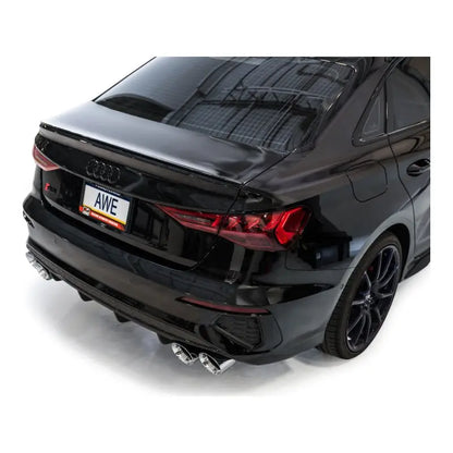 AWE 22-24 Audi 8Y S3 Track Edition Exhaust  - Chrome Silver Tips NP Motorsports