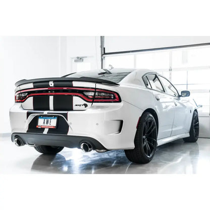 AWE Tuning 2015+ Dodge Charger 6.4L/6.2L SC Non-Resonated Touring Edition Exhaust - Silver Tips NP Motorsports