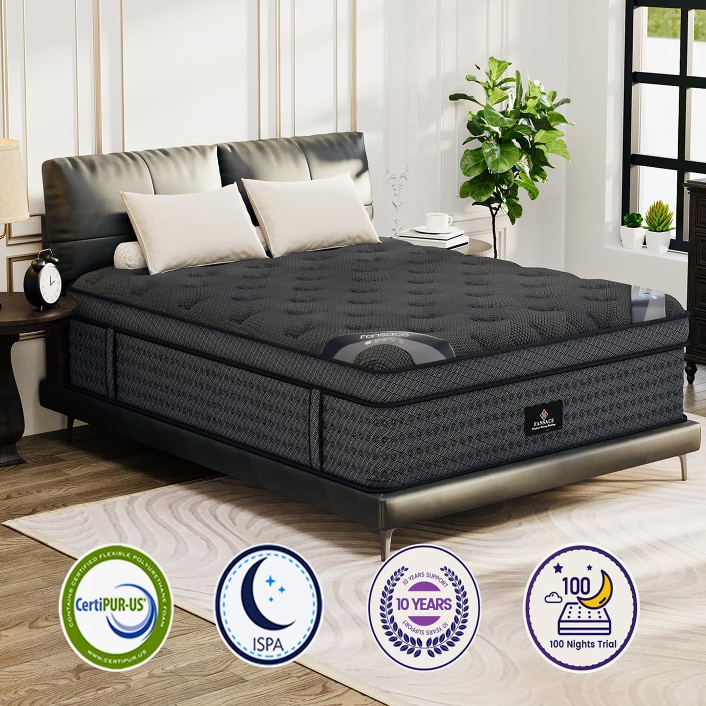 Queen Size Hybrid Mattress with Gel Memory Foam