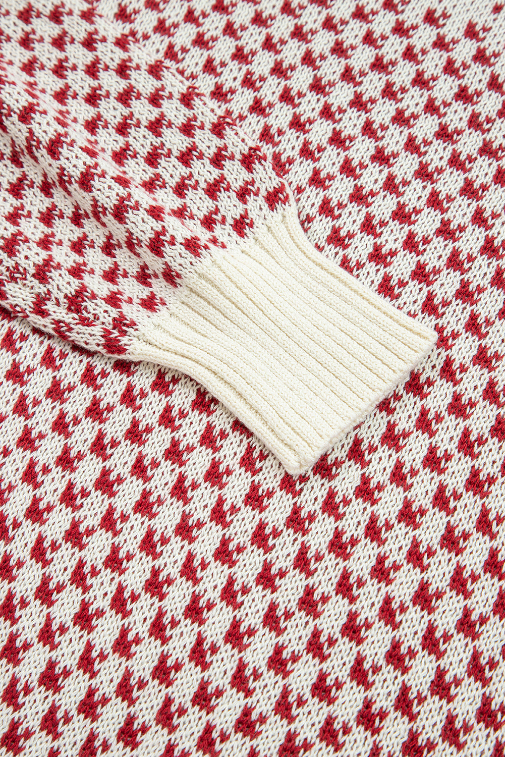 Kinley Pattern Lantern Sleeve Sweater