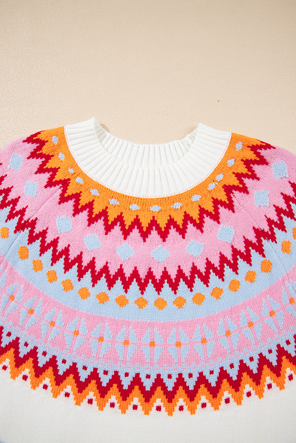 Avery Print Drop Shoulder Sweater