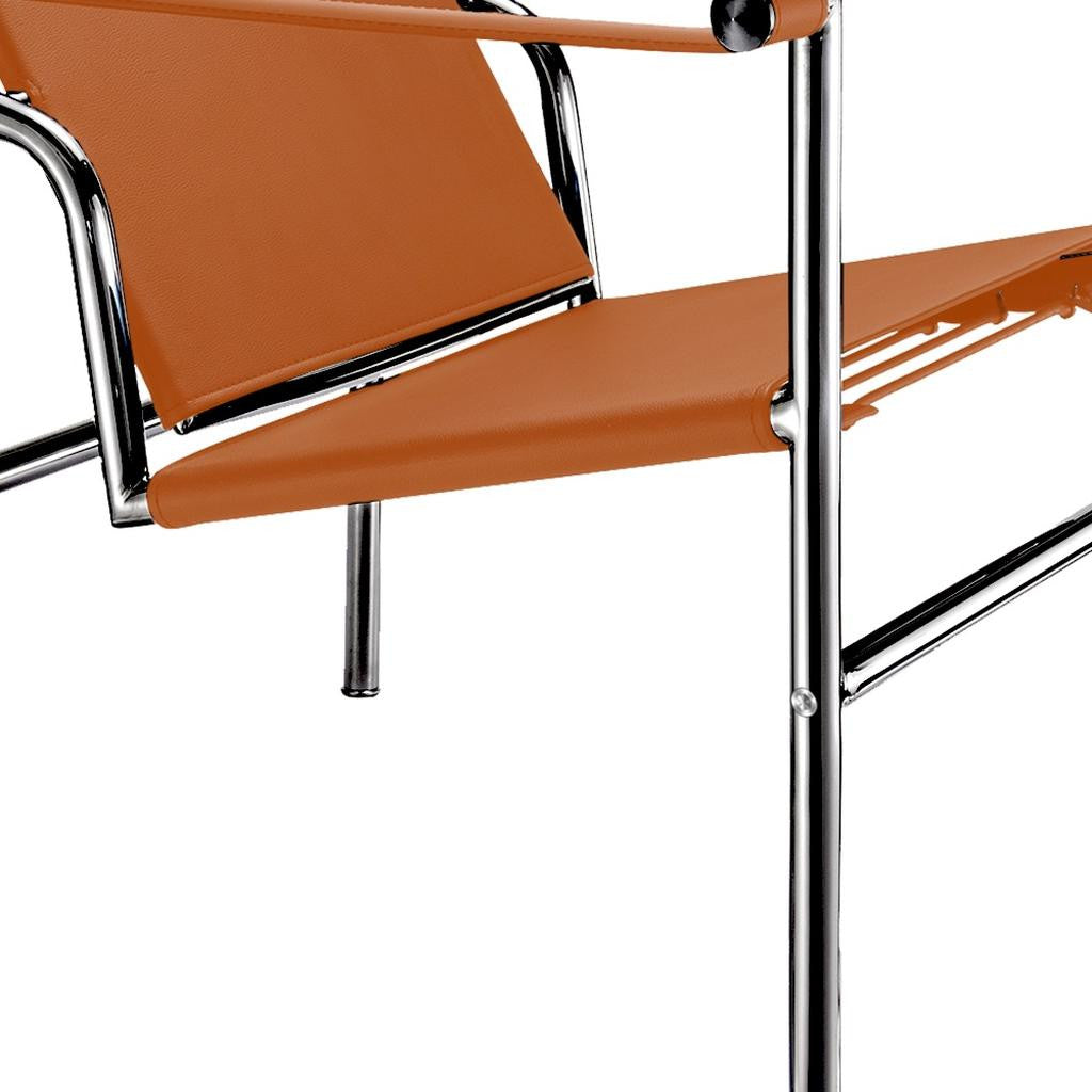 24" Silver Stainless Steel Arm Chair
