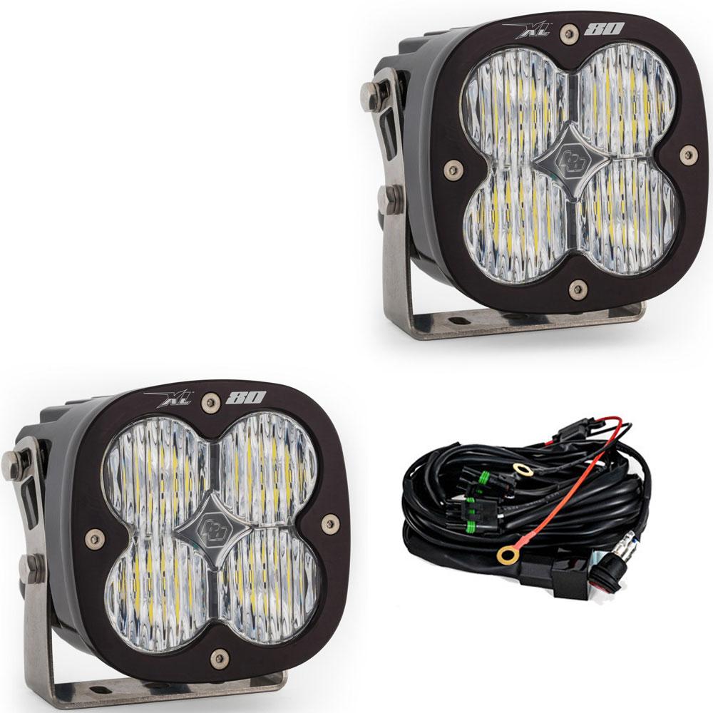 Baja Designs XL80 LED Auxiliary Light Pod Pair | Universal Dunes 2 Dezert SXS