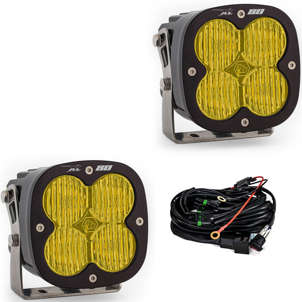 Baja Designs XL80 LED Auxiliary Light Pod Pair | Universal Dunes 2 Dezert SXS