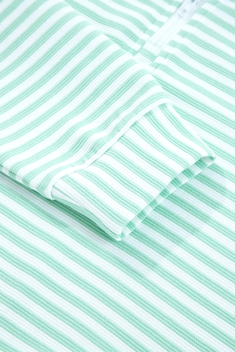 Reign Zip Collar Pullover Long Sleeve Top