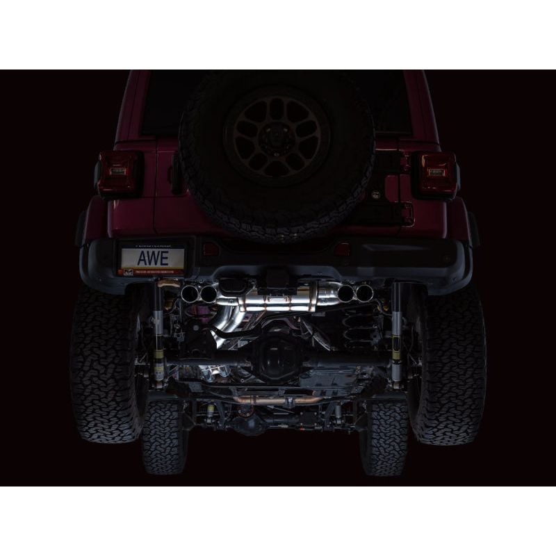 AWE 21+ Wrangler 392 Switchpath Cat-Back Exhaust- Quad BashGuards NP Motorsports