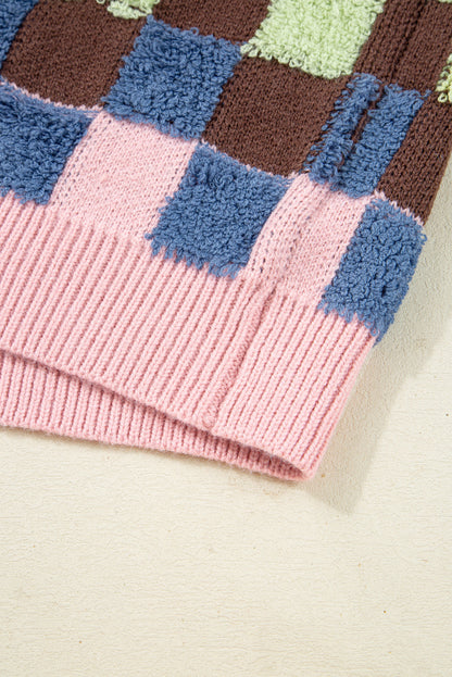 Kiara Pattern Front Cardigan Sweater