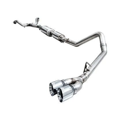 AWE 0FG Exhaust for 3rd Gen Toyota Tundra - Dual Chrome Silver Tips NP Motorsports