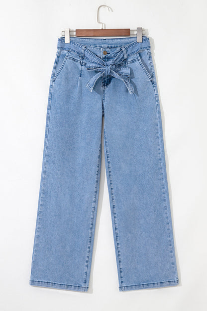 Ava Sash Wide Leg Jeans