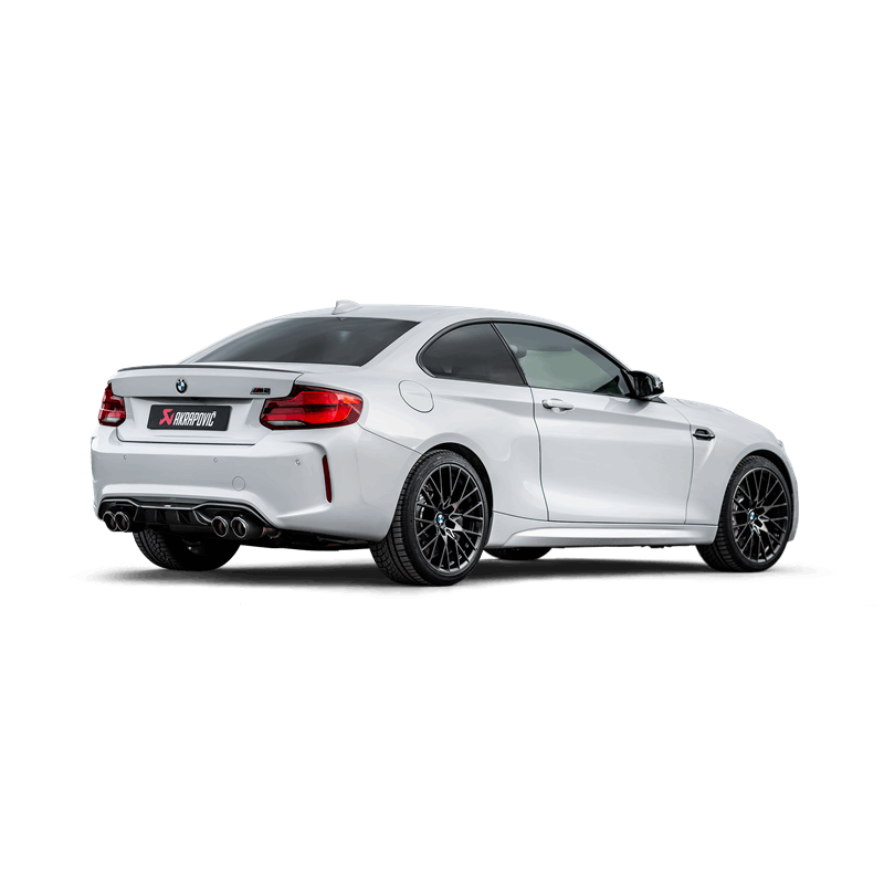 Akrapovic 2018+ BMW M2 Competition/M2 CS (F87N) Slip-On Line (Titanium) w/Carbon Fiber Tips - Get it from Bo