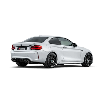Akrapovic 2018+ BMW M2 Competition/M2 CS (F87N) Slip-On Line (Titanium) w/Carbon Fiber Tips - Get it from Bo