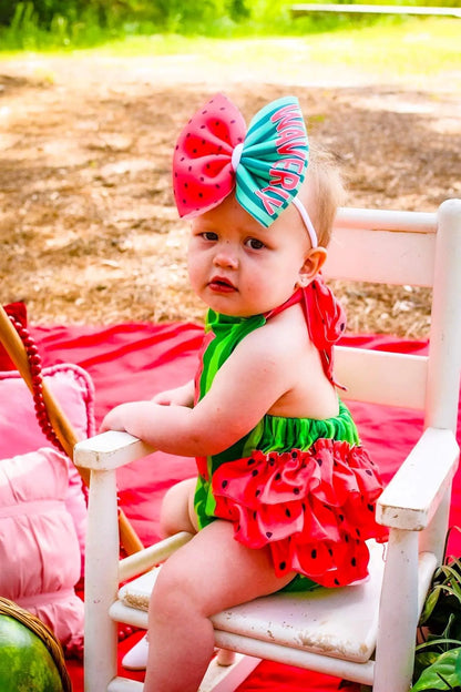 One in a melon birthday romper - Get it from Bo