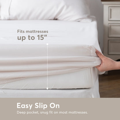 Kasentex Duvet Cover Bedding Set with Duvet Cover, Pillowcase, Fitted Sheet, Hypoallergenic and Breathable, Room Decor, Graduation Gifts