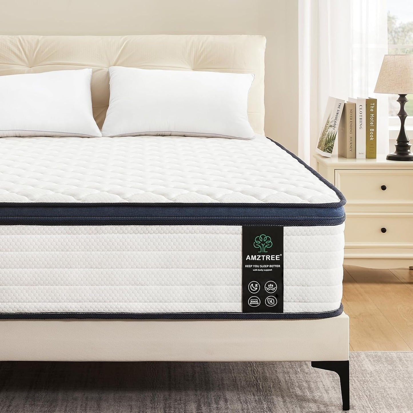 Queen Hybrid Mattress Medium Firm Comfort and Support