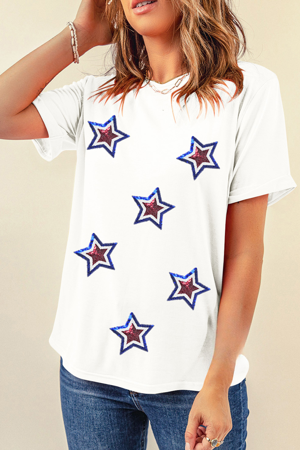 Sequin Star Tee