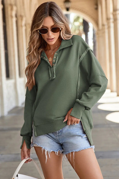 Luminy Baggy Sweatshirt with Slits