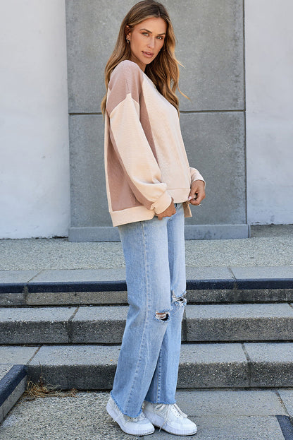 Lavender Low Raglan Sleeve Sweatshirt