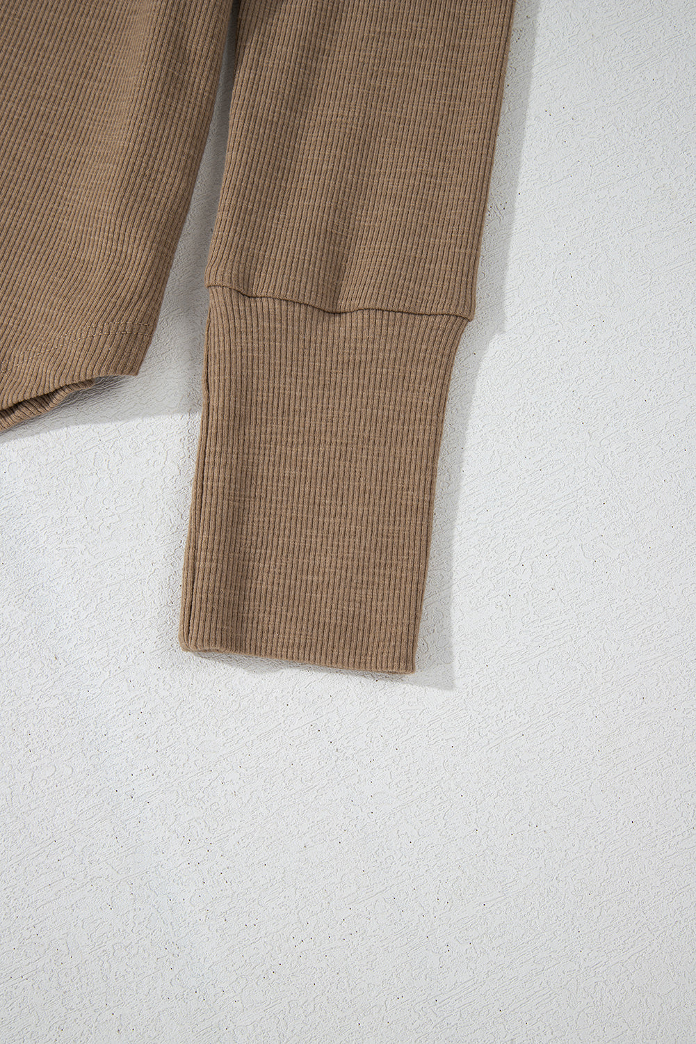 Khaleesi anglaise Broider Ribbed Long Sleeve Top