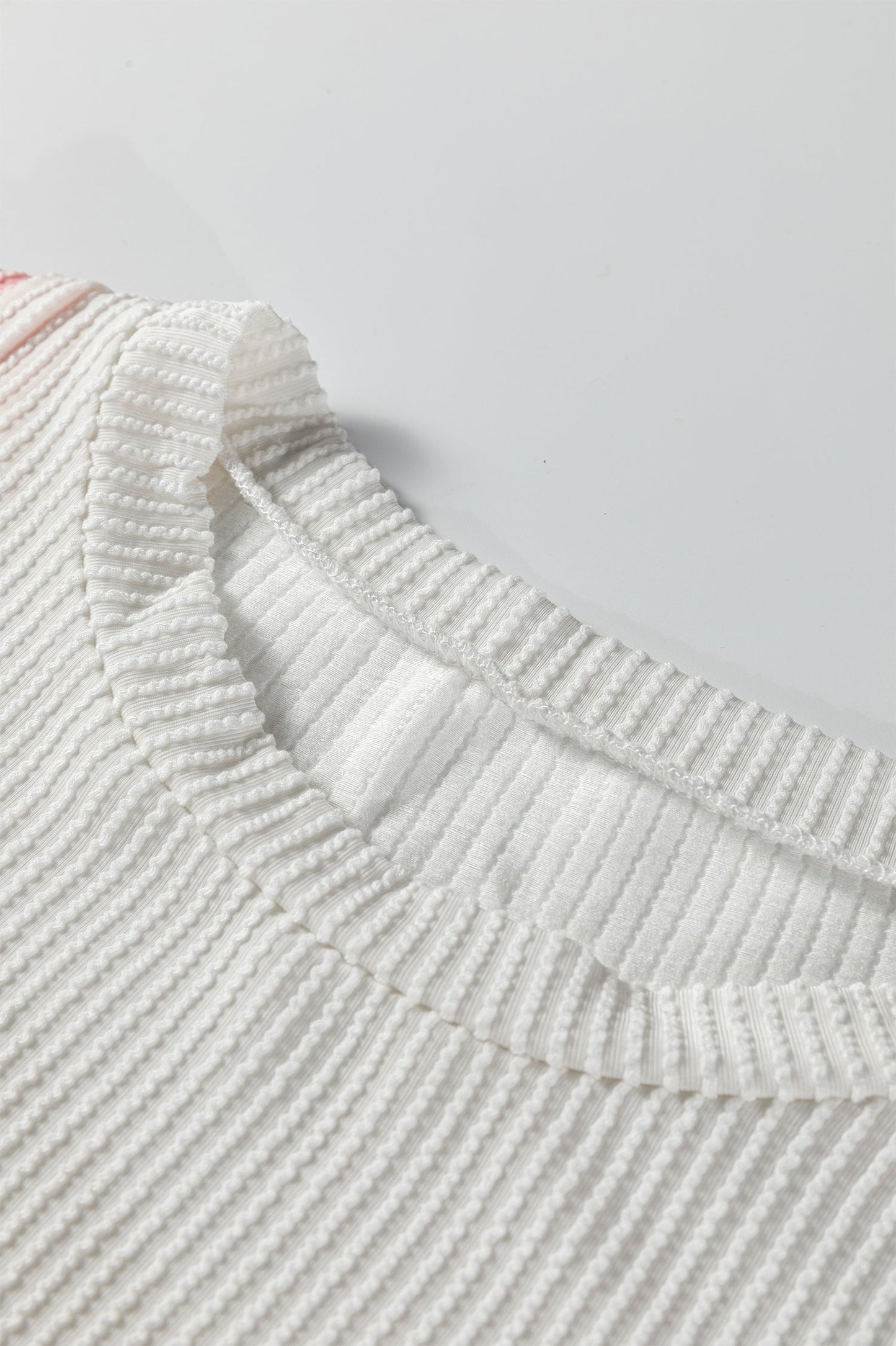 Louise Color Block Corded Long Sleeve Top