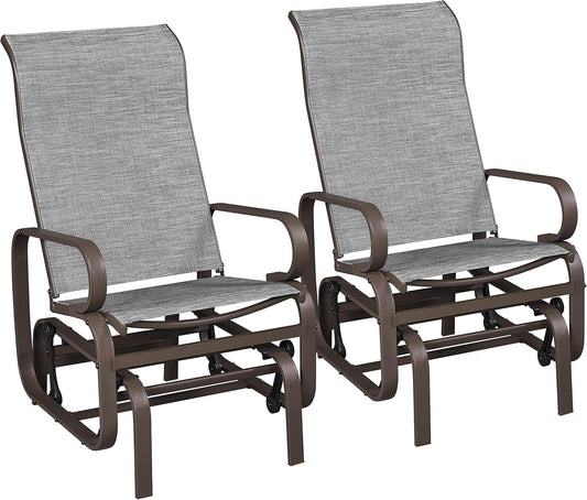 Outdoor Patio Glider Chairs with Breathable Sling Fabric ShipItFurniture