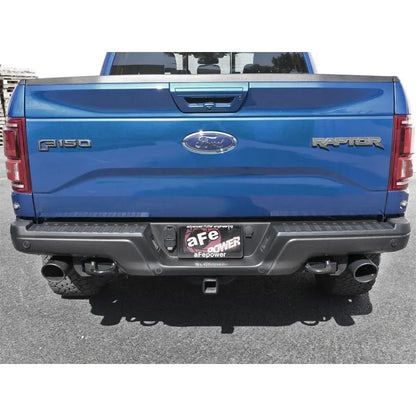 aFe MACH Force-Xp 3in to 3-1/2in 304 SS Cat-Back Exhaust w/Black Tip 17-18 Ford F-150 Raptor V6 3.5L NP Motorsports