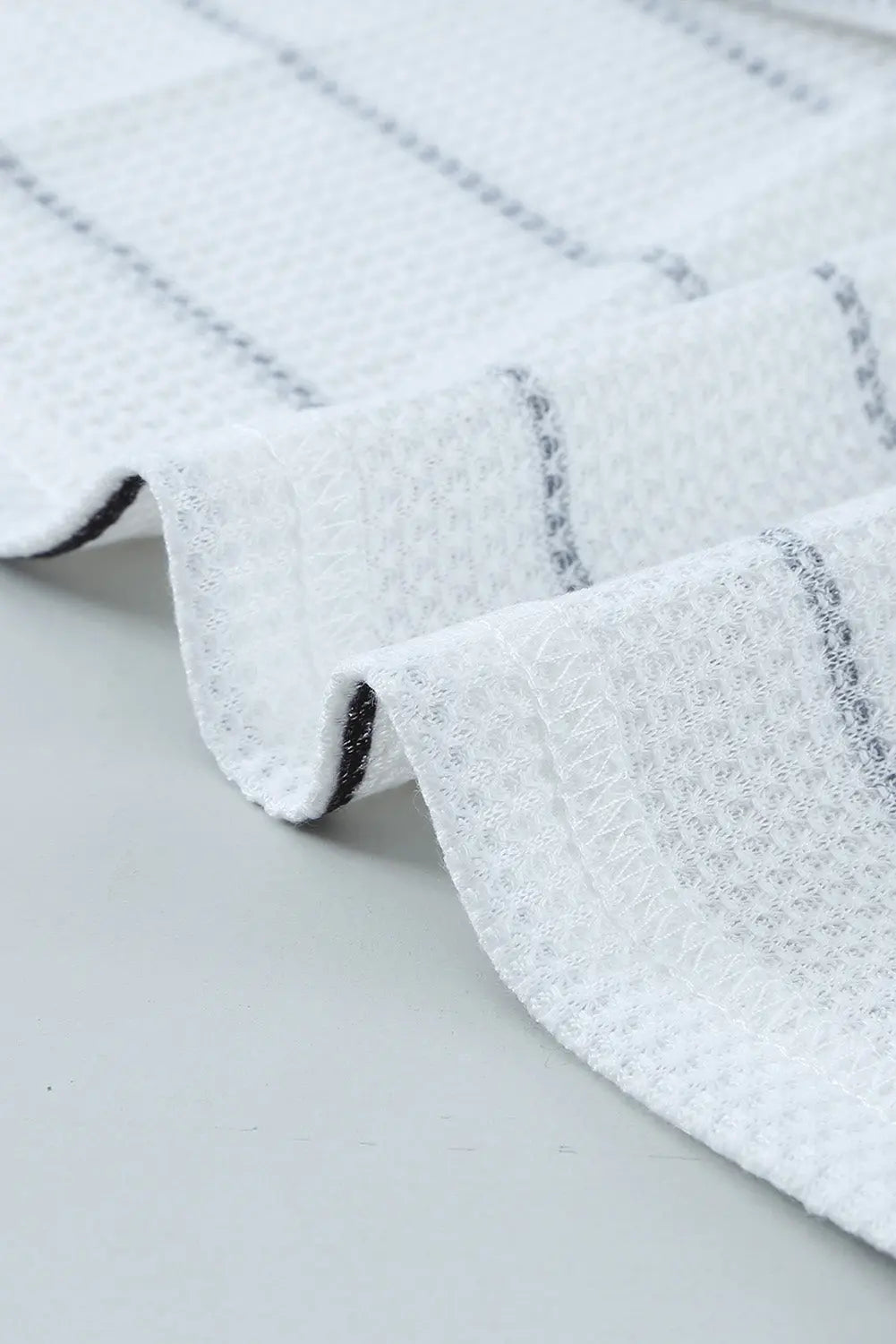 Simone Henley Waffle Knit Top