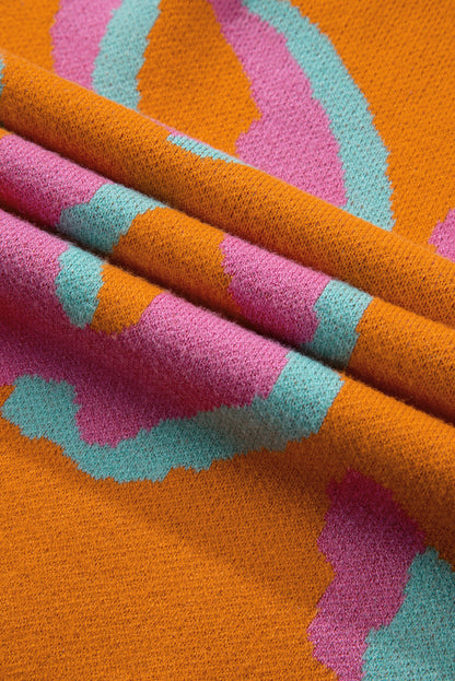 Sophia Colorblock Ribbed Edge Sweater