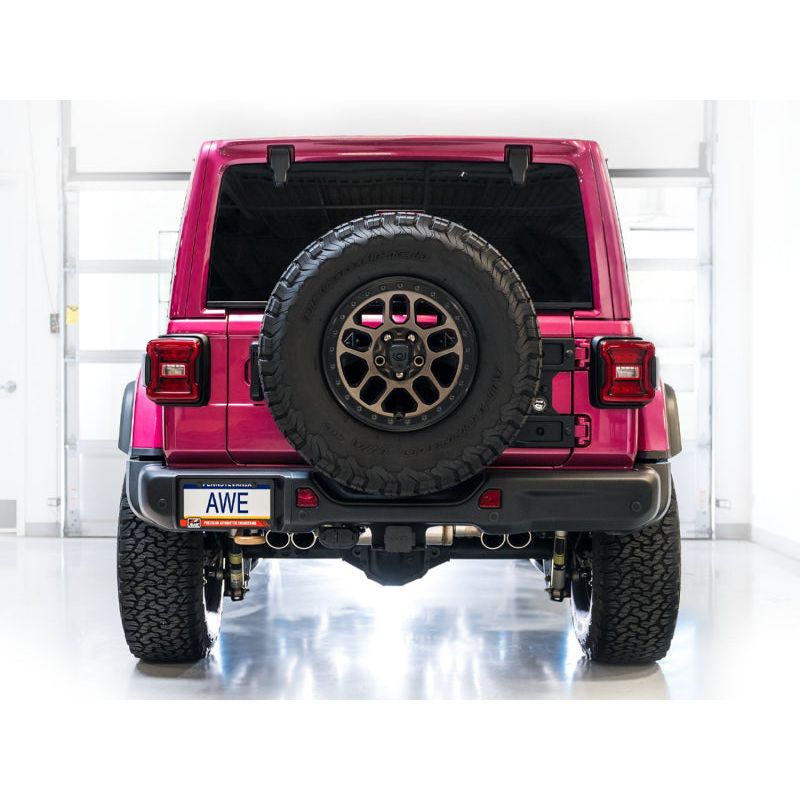 AWE 21+ Wrangler 392 Switchpath Cat-Back Exhaust- Quad BashGuards NP Motorsports