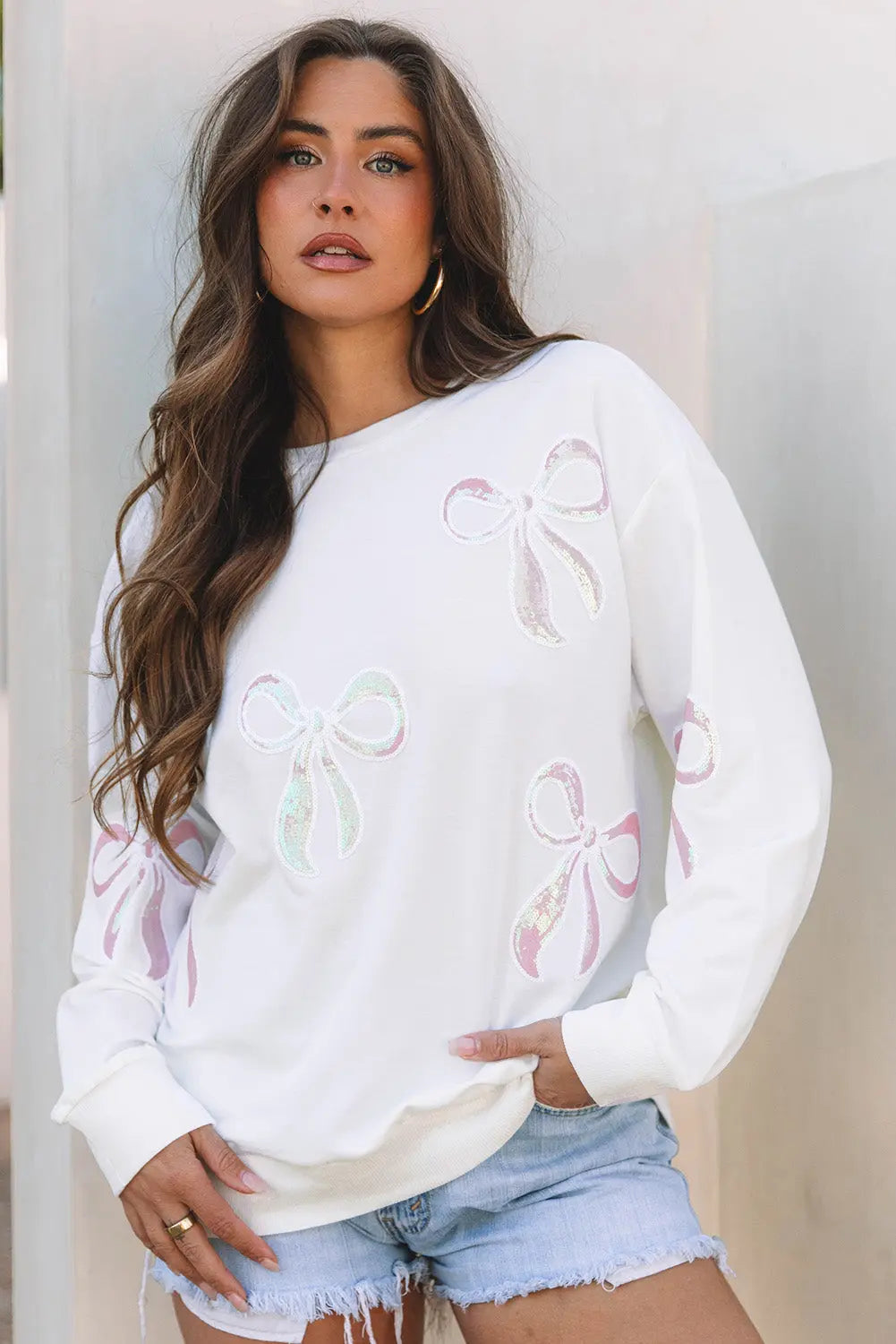 Saratris Drop Shoulder Oversized Sweatshirt