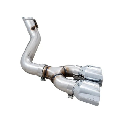 AWE Tuning 4th Gen GM 1500 5.3L 0FG Catback Dual Side Exit (Flat Bumper) - Chrome Tips NP Motorsports