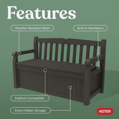 70 Gallon Outdoor Storage Bench Box for Garden Tools - Get it from Bo