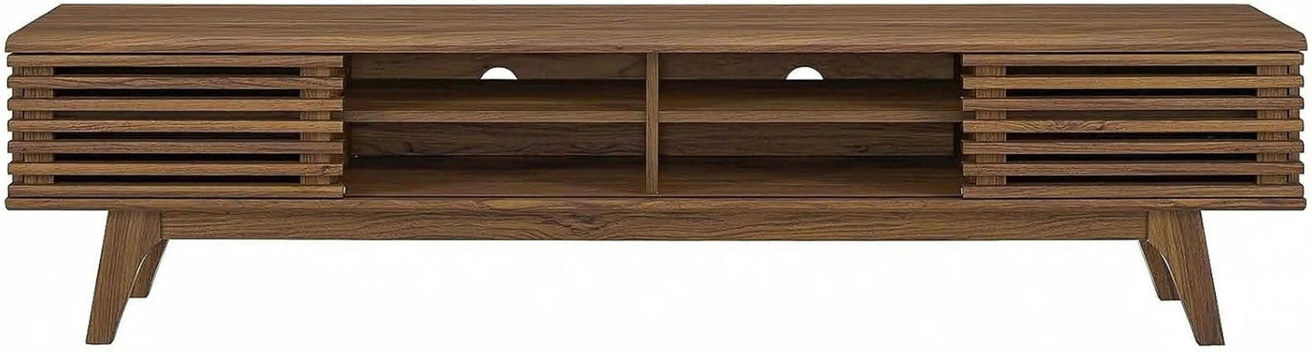 70 Inch Mid Century Modern Walnut TV Stand Console - Get it from Bo