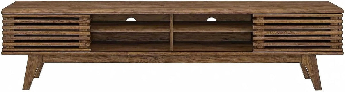 70 Inch Mid Century Modern Walnut TV Stand Console - Get it from Bo
