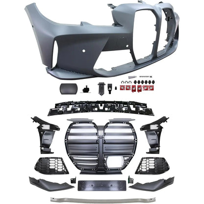 2019-2021 BMW 3 Series G20 M3 Style Front Bumper Cover Conversion Set - Get it from Bo