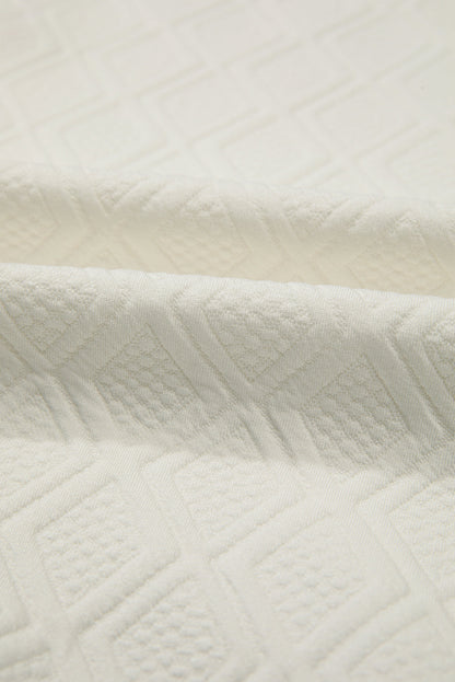 Aria Striped Collar Baggy Sweatshirt