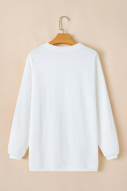 Aria Christmas Fashion Corded Sweatshirt