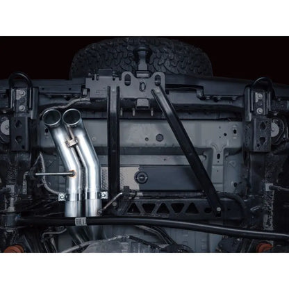 AWE Tuning 22-24 Ford Bronco Raptor 4WD Dual BashGuards Cat-Back SwitchPath Exhaust (No Tips) NP Motorsports